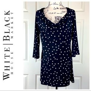 White House Black Market Casual Polka Dot Blouse